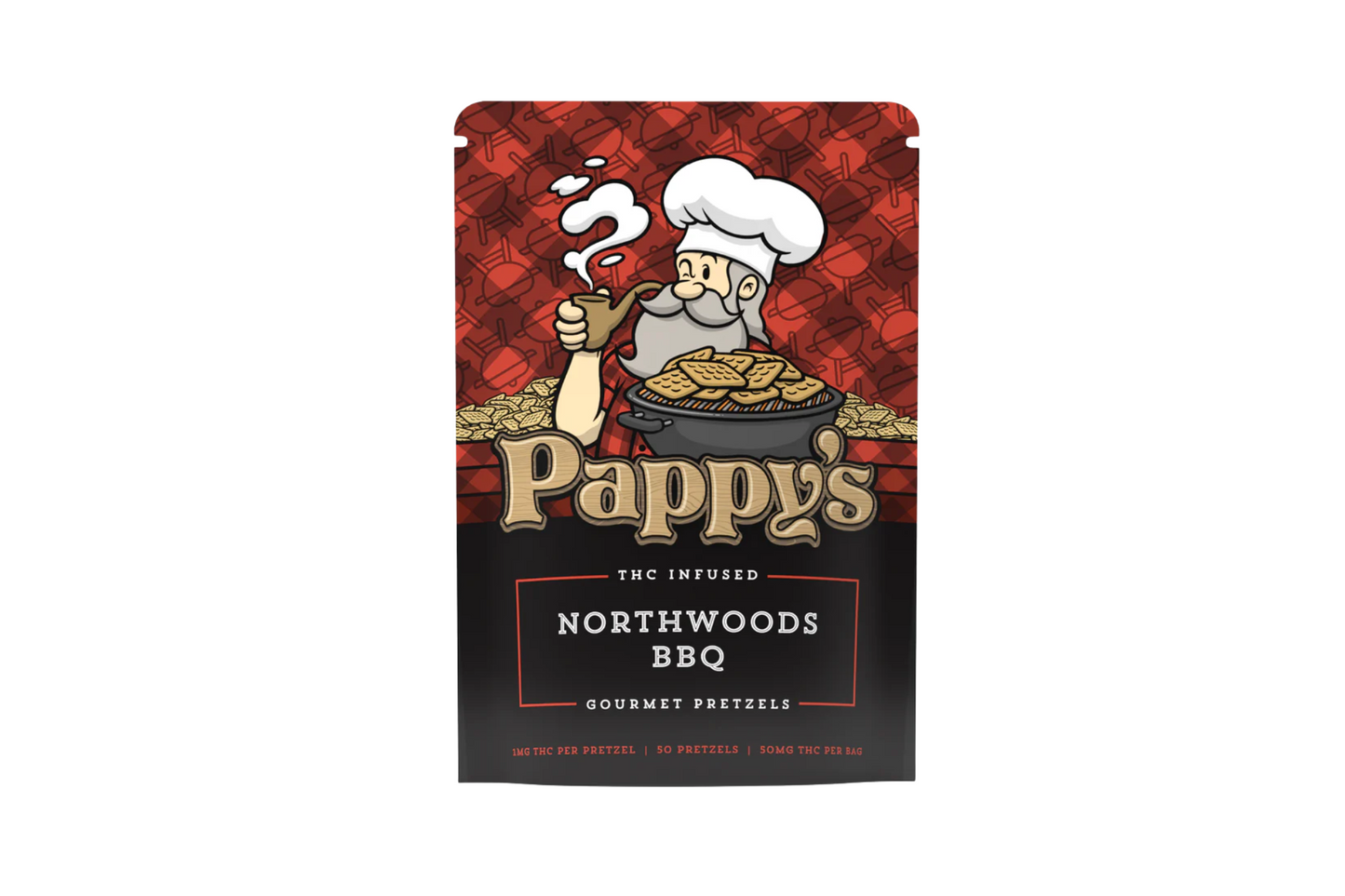Pappy's Northwods BBQ Pretzels 50mg THC