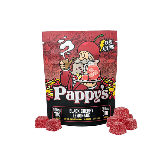 Black Cherry Lemonade Gummies 100mg THC + 250mg CBD